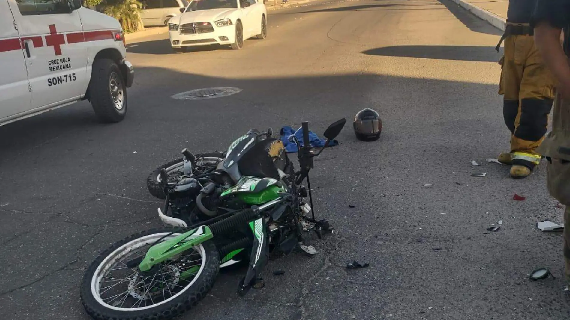 motociclista lesionado